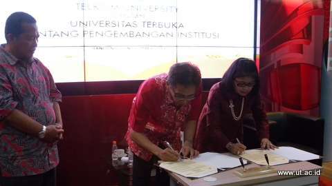 UT Dan Telkom University Jalin Kerjasama Universitas Terbuka