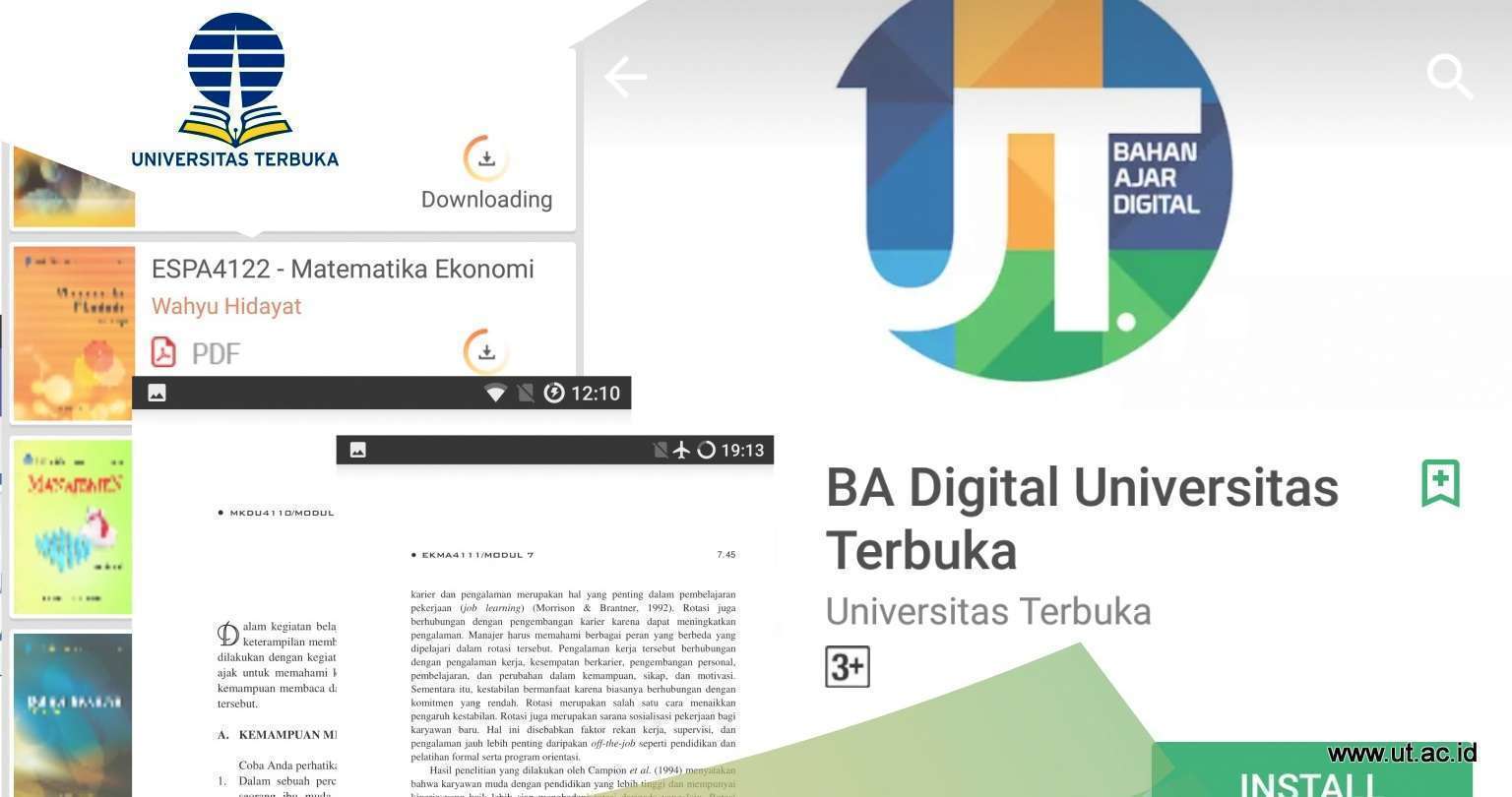 Peluncuran Bahan Ajar Digital Interaktif UT – Universitas Terbuka